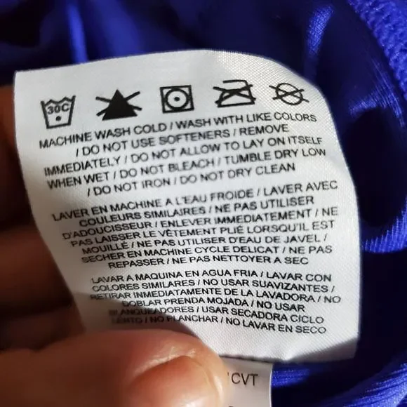 Nike Womens Small Purple with Light Blue Mesh Active Short Sleeve Dri-Fit Shirt - Picture 9 of 10